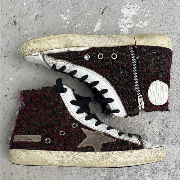 Golden Goose Shoes - Distressed Golden Goose Francy high tops